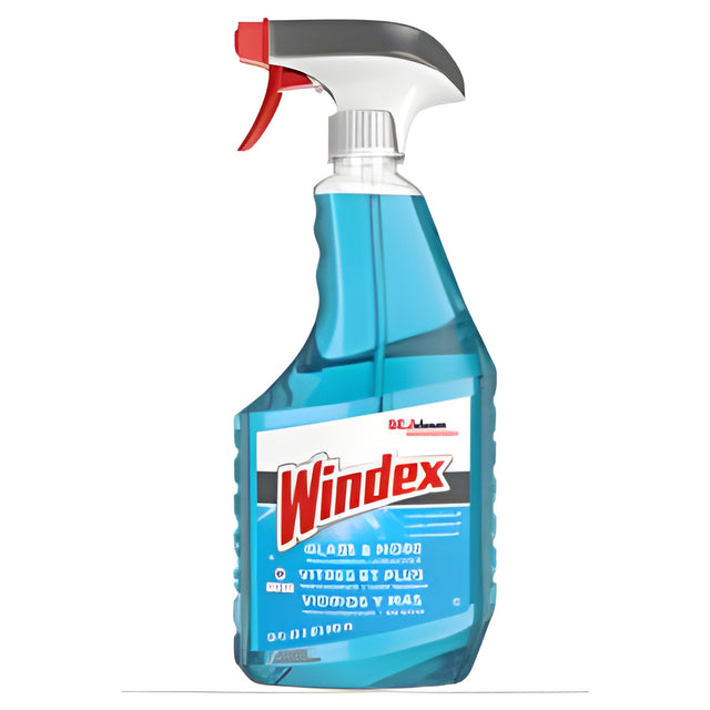Windex Glass Cleaner with Ammonia-D, Trigger Bottle, 32 fl. oz. x 8 Bottles / Case, 32 oz