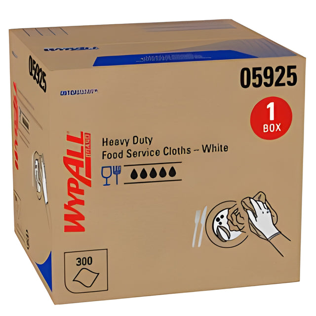 Wypall 05925 WypAll CriticalClean Foodservice Cloths – 300 Sheets/Box