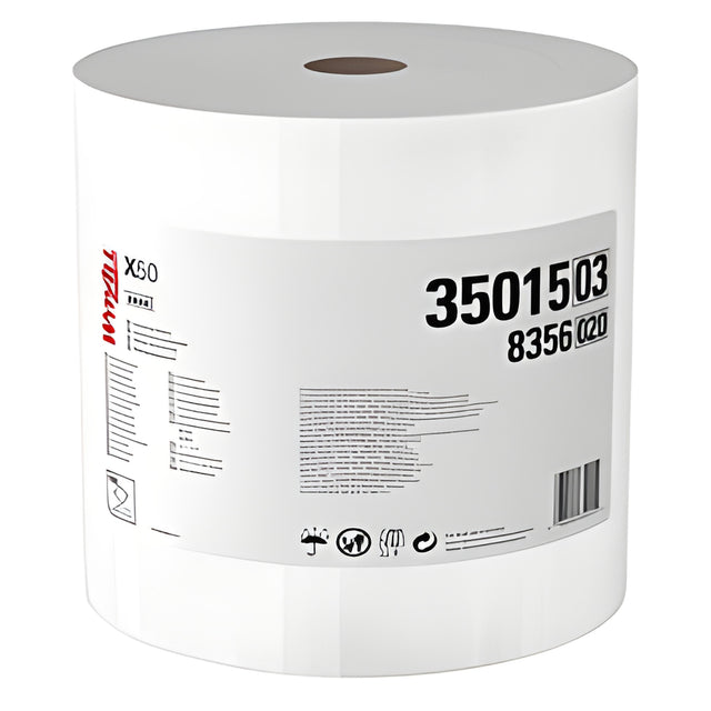 Wypall 35015 WypAll GeneralClean X50 Cleaning Cloths, White – 1,100 Sheets/Roll