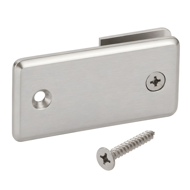 CRL Brushed Nickel 'Y' Inline Beveled Glass Clamp