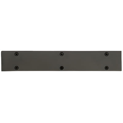 Aluminum Rectangular Tube End Cap Plug - Black Bronze Anodized