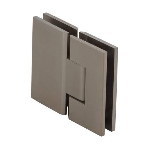 CRL Brushed Bronze Vienna 180 Series Glass-to-Glass Hinge for Sleek Shower Design