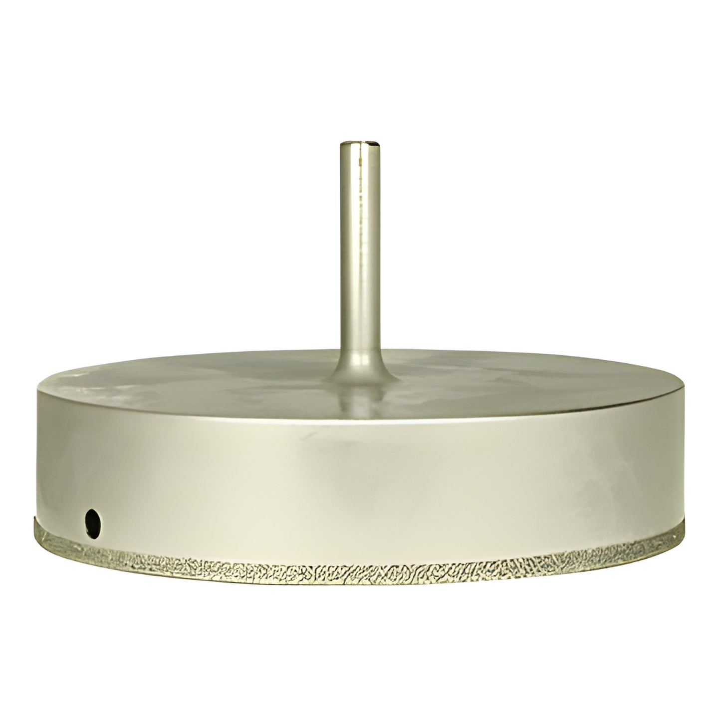 CRL EDD5 5-inch diamond-plated cup drill bit with reduced 3/8-inch round shank, smooth rim for glass and tile.