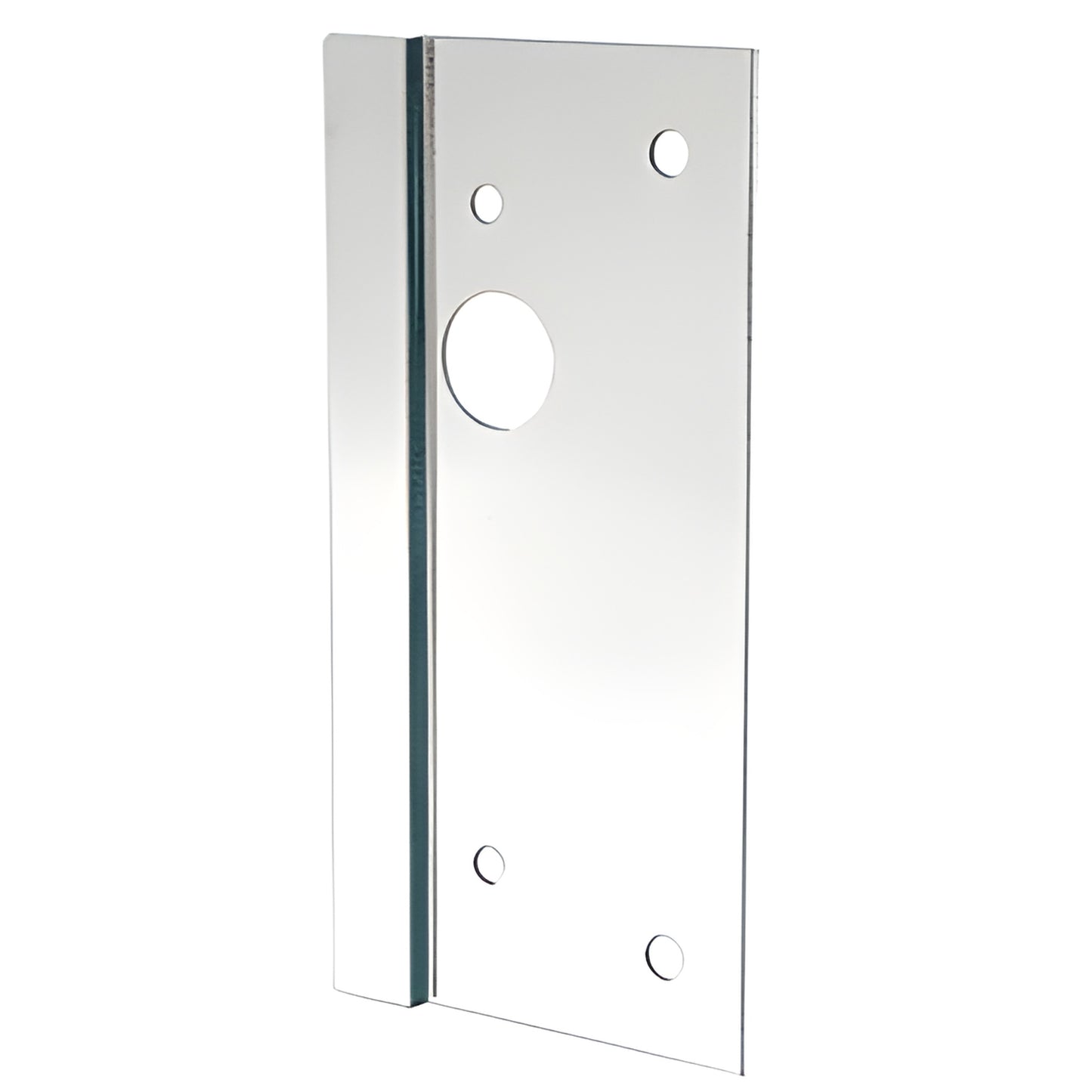 CRL LG410RPS polished stainless steel center-lock latch guard for 4x10 glass doors, right-hand, 10 4 in.