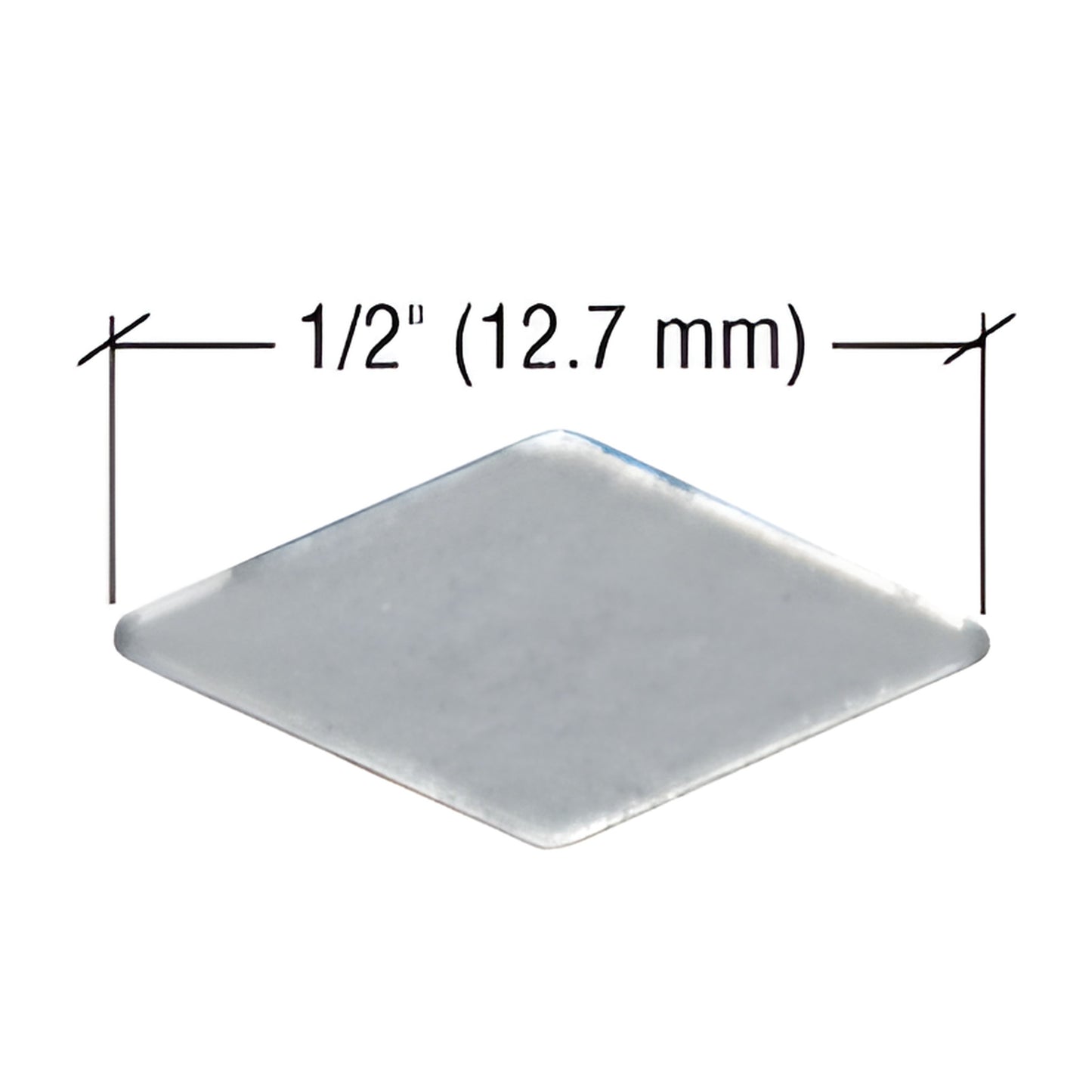 Diamond-shaped silver glazing point, 1/2" (13 mm) for glazing drivers - SKU NW2P.