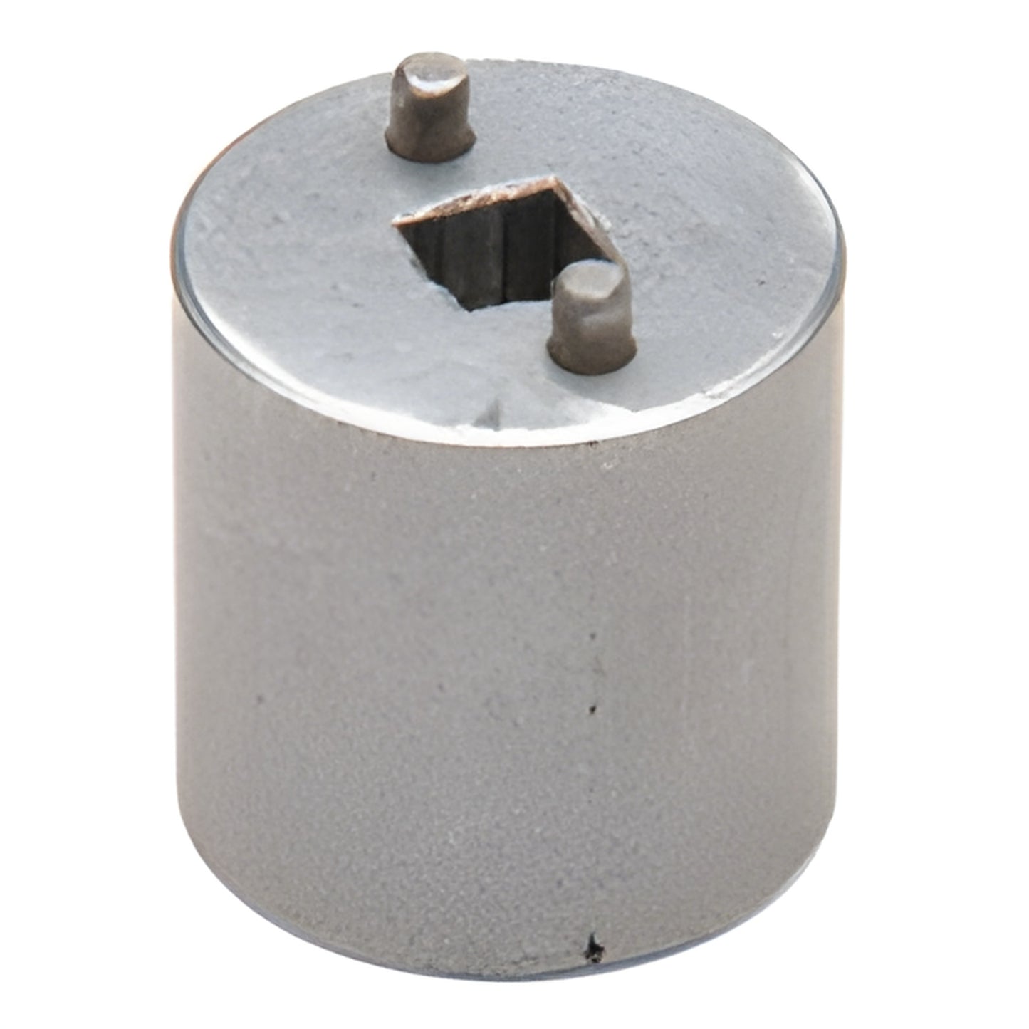 CRL Laguna pivot door OEM installation wrench (SKU PDSW1) - small cylindrical metal tool with square socket and two locating