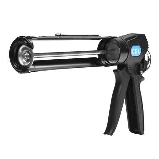 Durable CRL Steel Frame Caulk Gun with 12:1 & 24:1 ratios for precise application.
