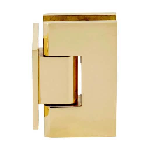 CRL Unlacquered Brass Vienna 074 Wall Mount Hinge with Short Back Plate - Elegant Finish