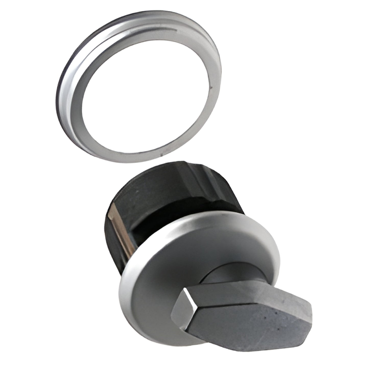 Aluminum mortise thumbturn with 1/4" trim ring for 1-3/4" doors, pack of 10 (SKU J4530B)