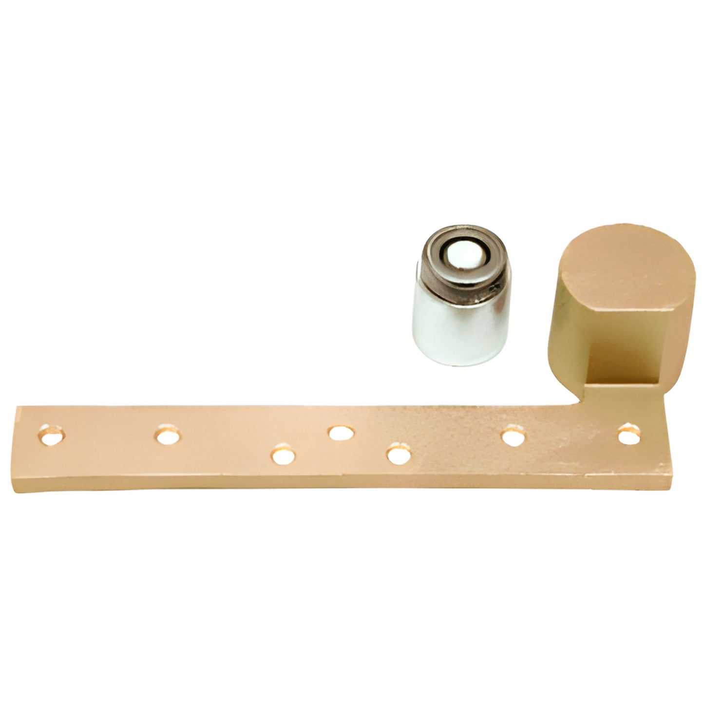 CRL NDC101RH15 right-hand 1-1/2 in offset floor-closer spindle adapter, gold offset arm with pivot bushing