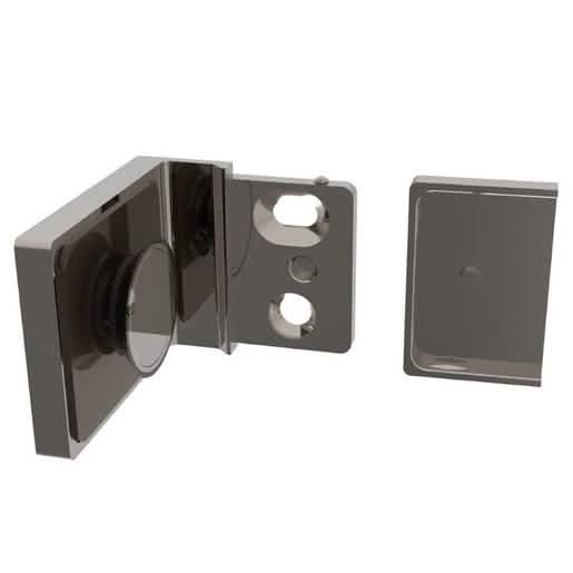 CRL Brushed Nickel Lugano Wall Mount Bracket - Sleek, durable design for modern interiors.