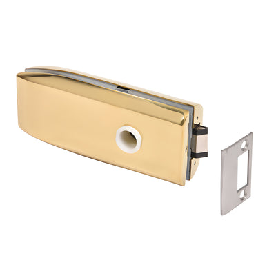 CRL Brass Passage Latch for Glass Doors