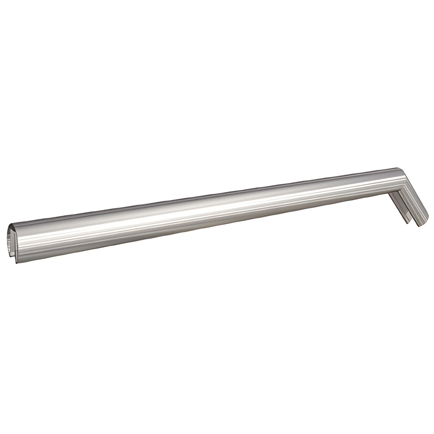 GR07VLC long polished stainless steel-look vertical corner cap for 3/4" (19mm) glass railing