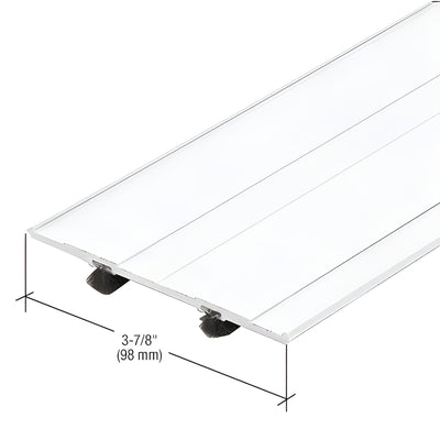 CRL-U.S. Aluminum Door Header Filler w/ Weatherstrip, White KYNAR 21'4"