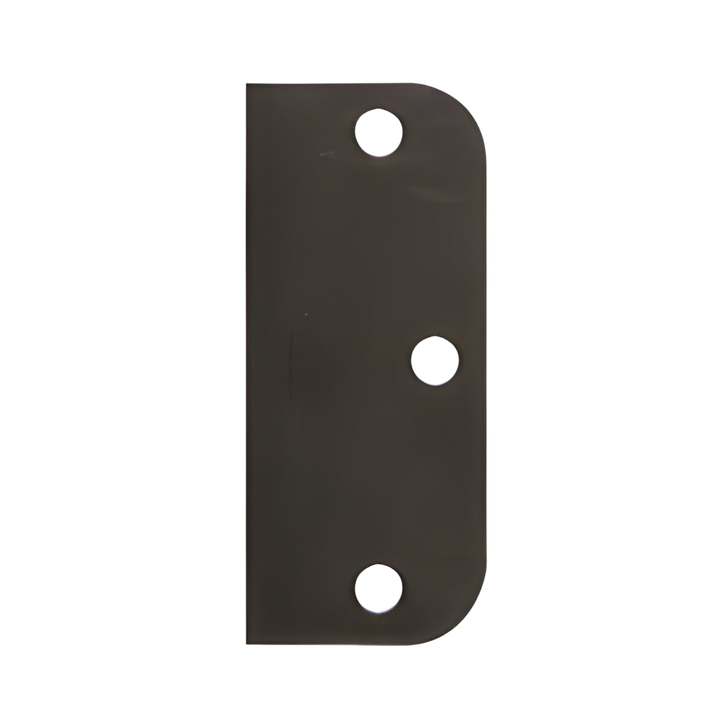 Antique oil-rubbed bronze hinge jamb filler, 3-1/2" tall, three-hole plate - SKU F35810B