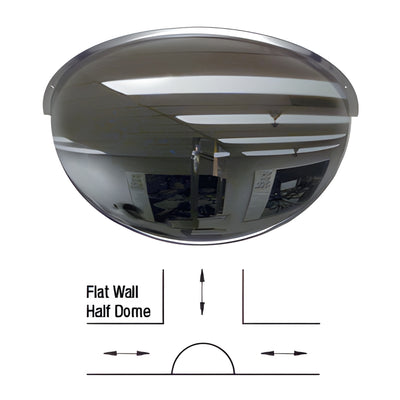 CRL 18 in Acrylic 180° Half-Dome Convex Safety Mirror