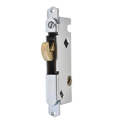 CRL 1/2" Stainless Steel Round-End Mortise Lock Faceplate 45° Keyway