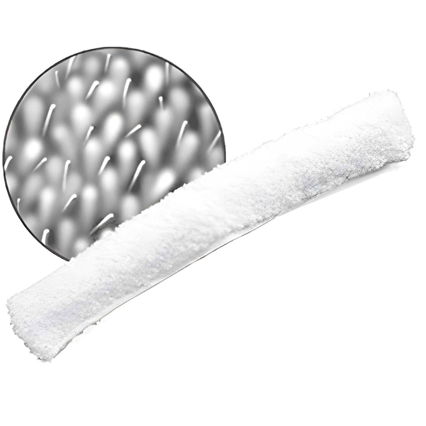 White porcupine-style heavy-duty window washer cover with scrubber bristles and hook-and-loop backing, SKU 2132517.