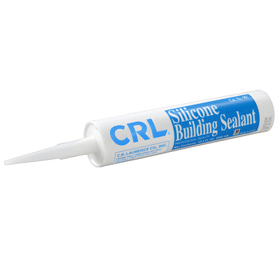 CRL 95C White Silicone Sealant - Window & Door Weatherproof Caulk