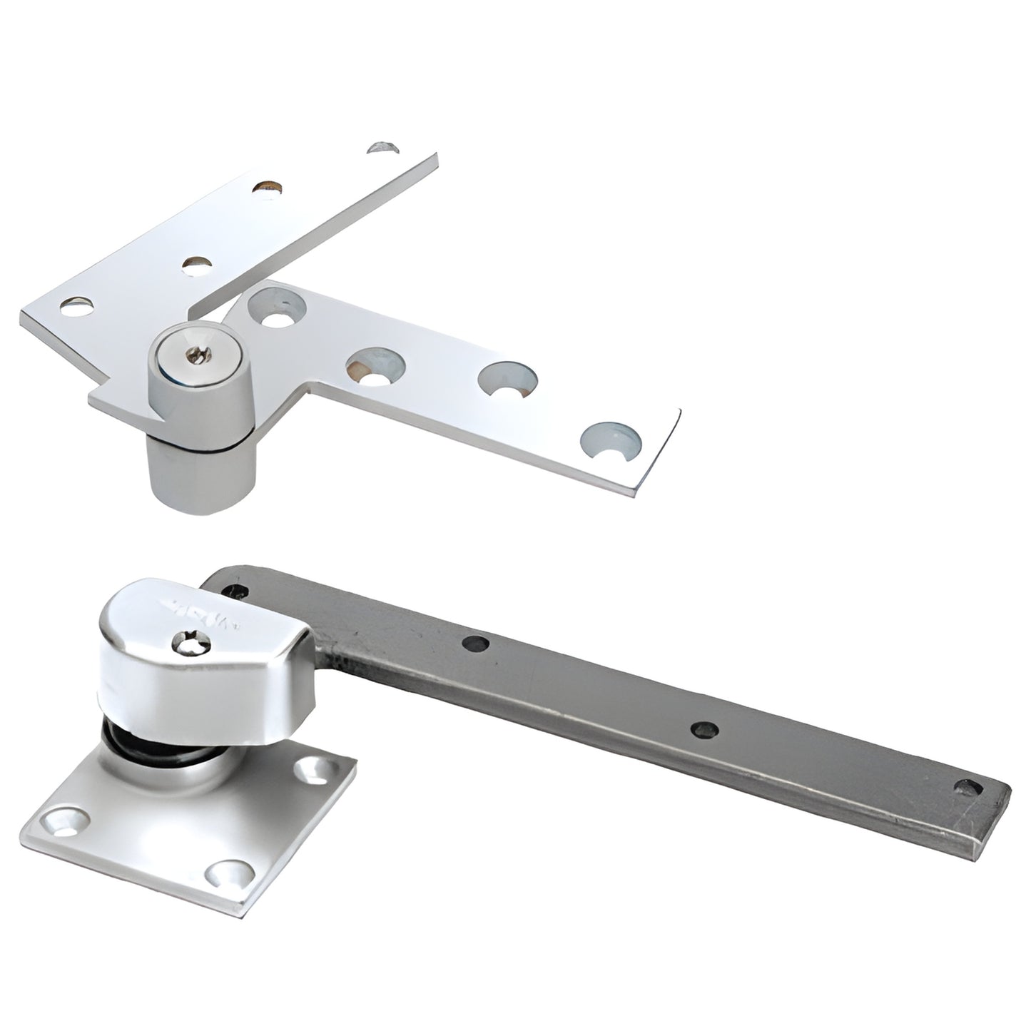 Rixson offset pivot hinge, polished chrome right-hand assembly for heavy doors up to 600 lb - SKU 147RHPC