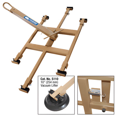 CRL 6-Cup Steel Rotating & Tilting Suction Cup Glass Lifter