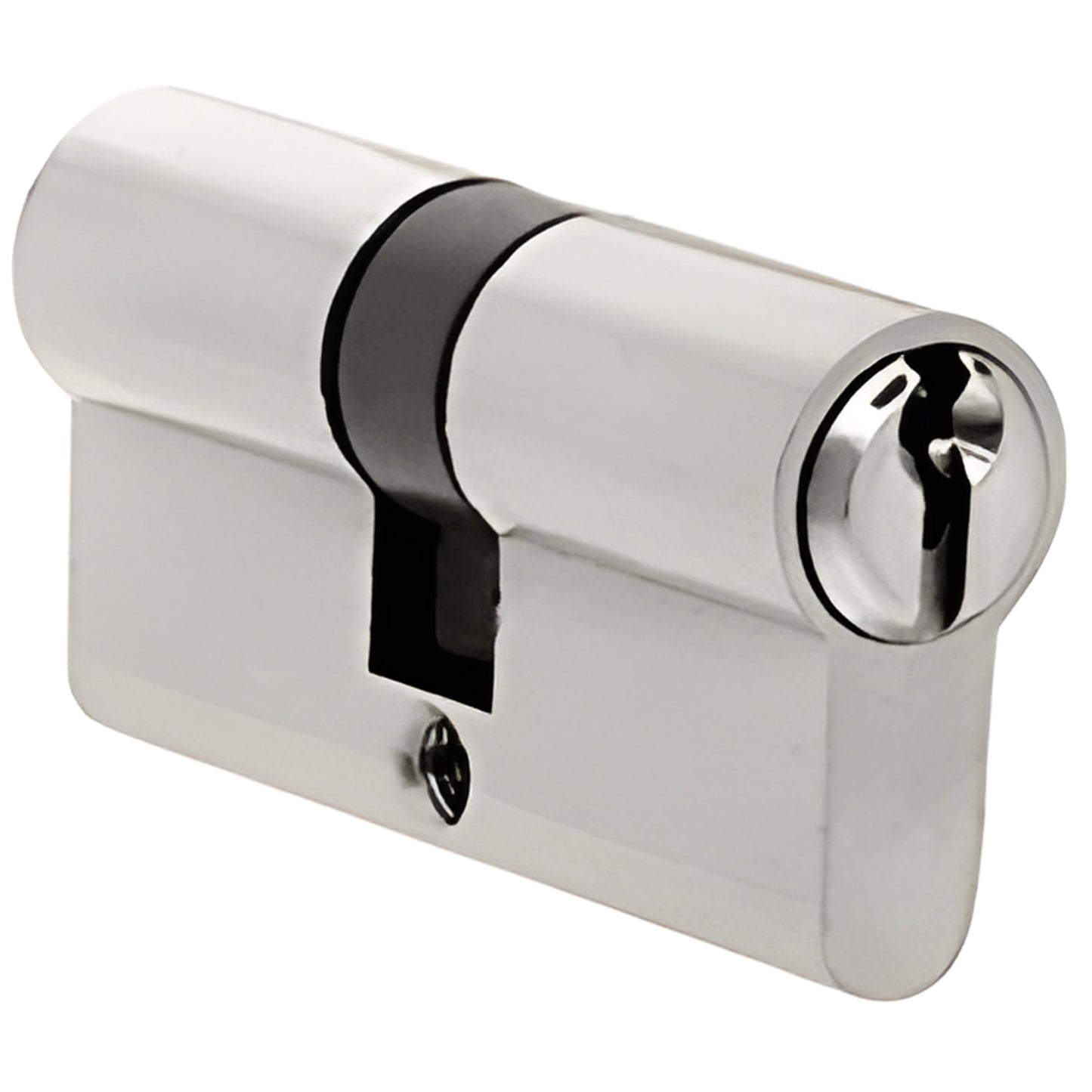 EC5BS brushed stainless extended-length Euro cylinder lock for glass doors, cylinder/cylinder, fits PTH311/EUR patch locks.