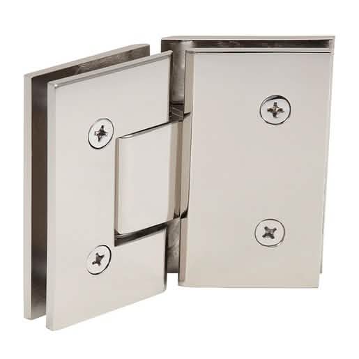 CRL Polished Nickel Vienna 045 Series 135° Glass-to-Glass Hinge - Sleek & Durable Design