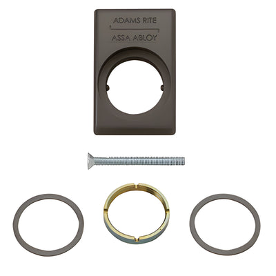 CRL Adams Rite® Bronze Anodized Mortise Lock Cylinder Mounting Pad