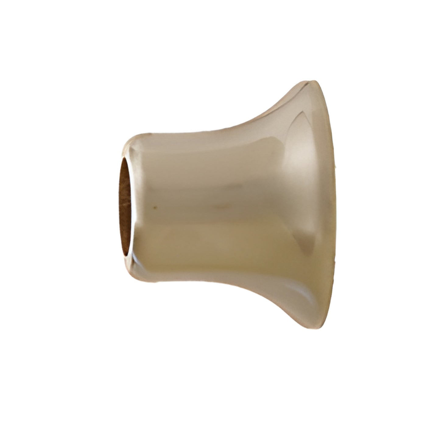 S3BN brushed nickel wall mount bracket for shower support bar, brass U-style bracket with tubular opening