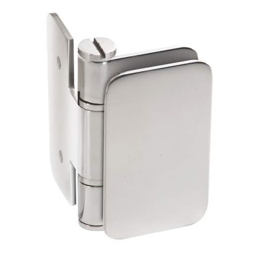 CRL Zurich 03 Series Wall Mount Inswing Hinge in Polished Stainless Steel Finish