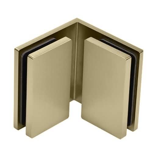 CRL Brushed Bronze Bellagio Glass-to-Glass Bracket for seamless modern shower design.