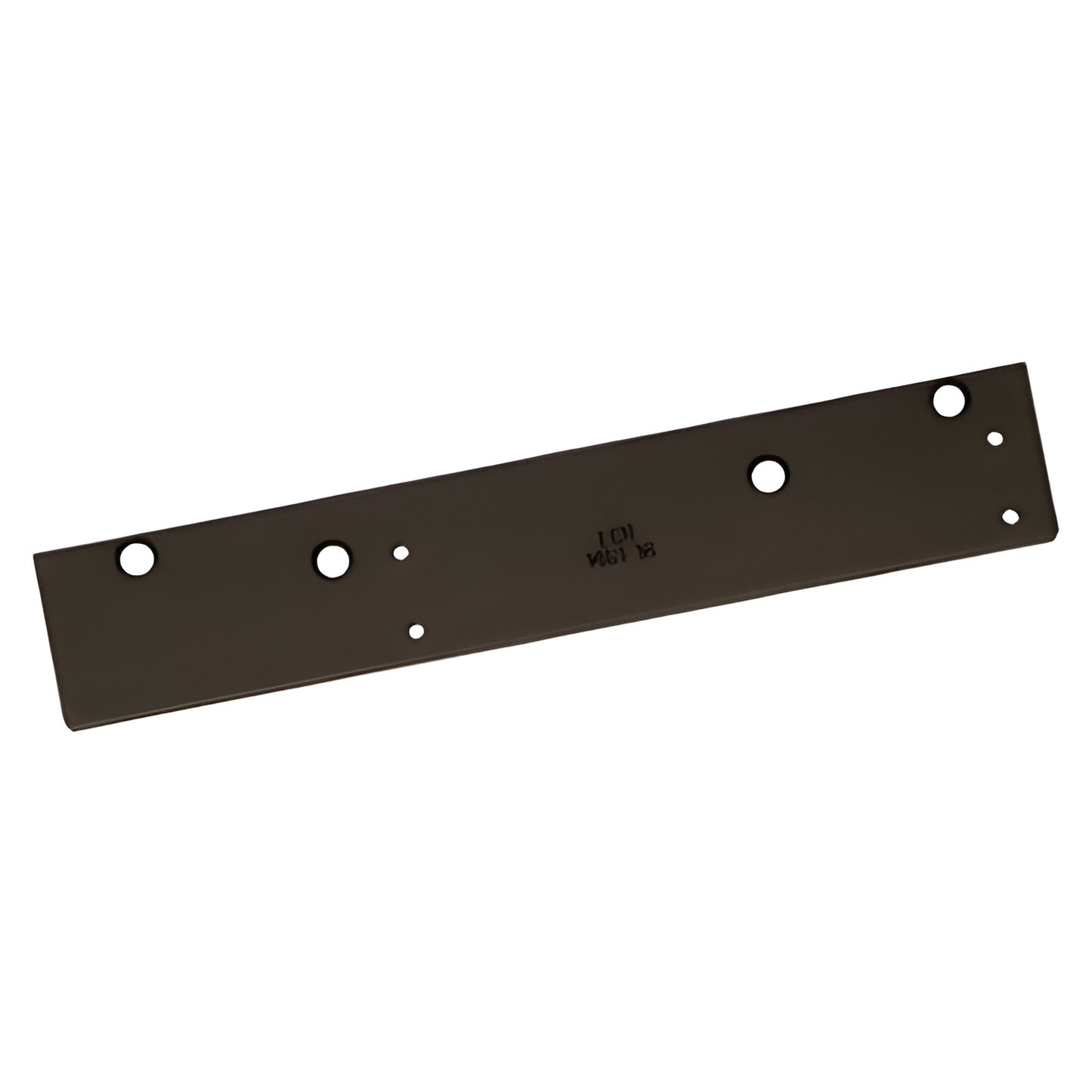 LCN 146018DU dark bronze drop plate, hinge-side mounting adapter for narrow top rails.