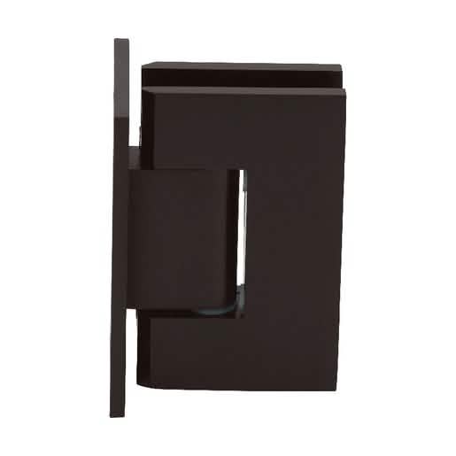 Oil Rubbed Bronze Geneva 037 Wall Mount Hinge with Full Back Plate for Shower Doors