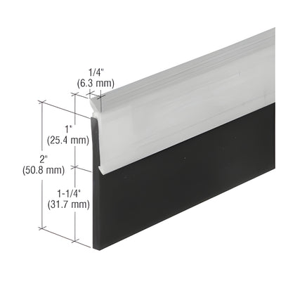 CRL 36 in Aluminum Heavy-Duty Door Sweep - Weatherstrip Seal