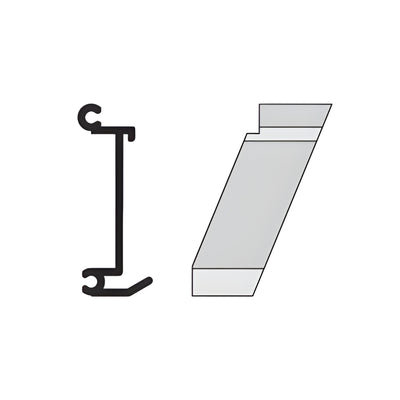 CRL-U.S. Aluminum Right-Hand 135° Inside Corner Anchor Clip 4-Pack