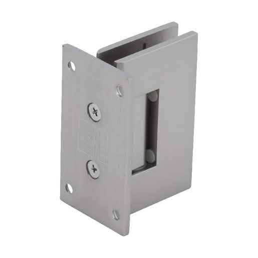 CRL Satin Nickel Geneva 037 Wall Mount Hinge with Full Back Plate - Elegant & Durable