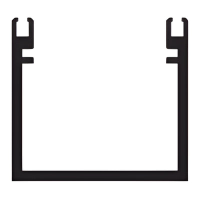 CRL-U.S. Aluminum D-Bar Door Pull 24'-2" Clear Anodized, Pre-Drilled