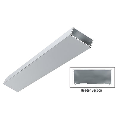 CRL Satin Anodized 4-1/2 in Aluminum Door Header/Jamb - Custom Length