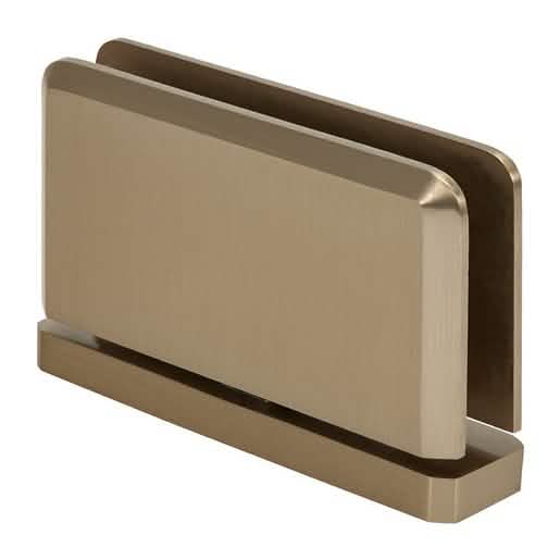 CRL Brushed Bronze Senior Prima 01 Series Hinge - Top or Bottom Mount, Sleek Design