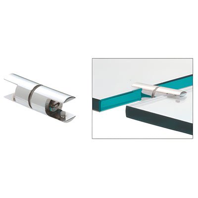 CRL Chrome Double Shelf Connector for Glass Shelves