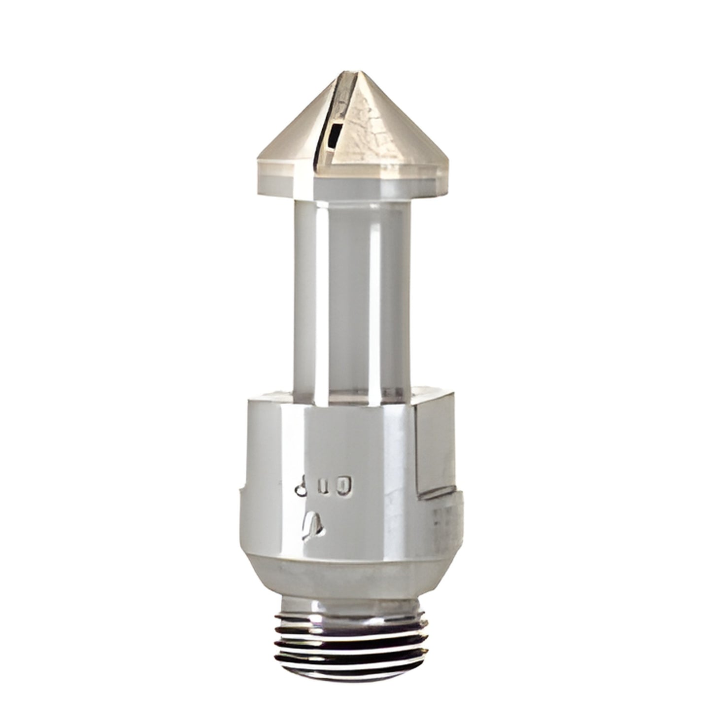 BDC1 diamond countersink, 1in metal bond cone with Belgian threaded shank for chip free 90 tapers in glass, marble, granite.