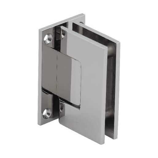 CRL Polished Nickel Geneva 037 Wall Mount Hinge with Full Back Plate - Sleek & Durable
