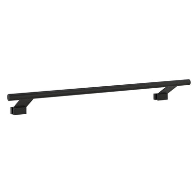CRL 24 in Matte Black C-Style Wall-Mount Towel Bar