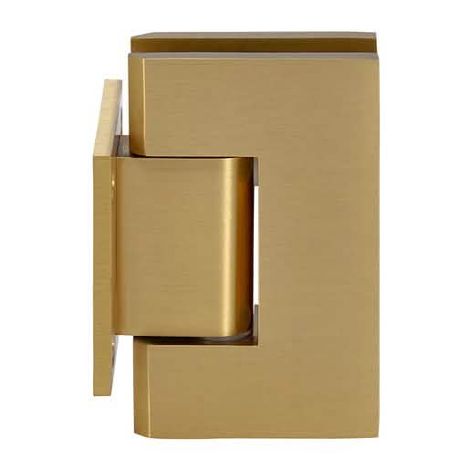 CRL Satin Brass Geneva 074 Series Wall Mount Short Back Plate Hinge - Elegant and Durable