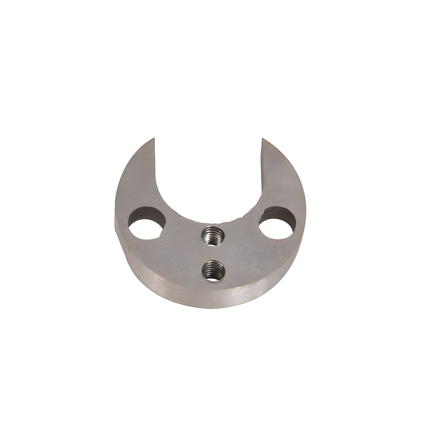 LLPACA1 adaptor (LLPACA1ADT2) - nickel crescent rim-cylinder piece with two large openings and two threaded holes