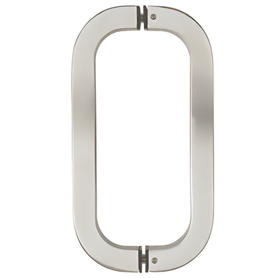 CRL 24in Brushed Stainless Steel Round Glass Door Pull - Back-to-Back