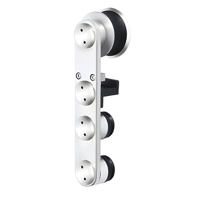 CRL Polished Stainless Laguna Roller with Anti-lift and Soft Brake Bracket