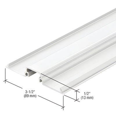 CRL-U.S. Aluminum Shallow Pocket Insert, White KYNAR® Paint - 24'-2"