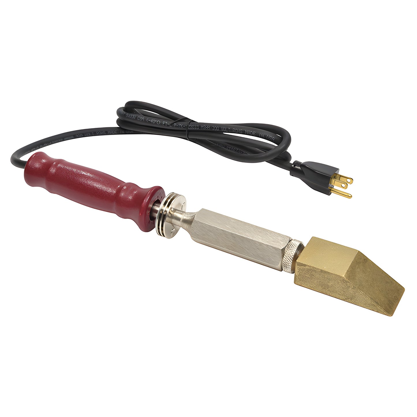 CRL Insulating Glass hot trim knife (SKU 1BK15) with red handle, solid brass tip and 110V power cord.