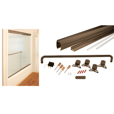 CRL Cottage CK 60x60 Oil-Rubbed Bronze Sliding Shower Door 3/8" Glass